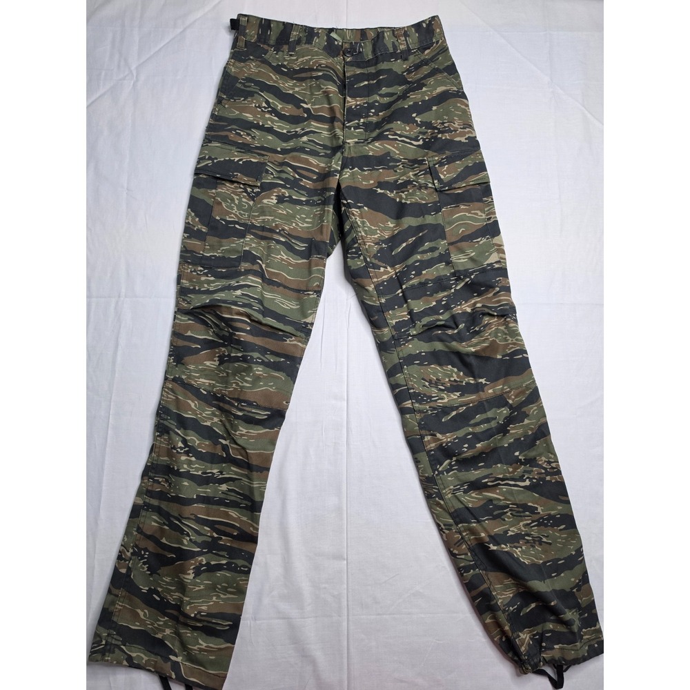 Rothco BDU Cargo Pants Women's Sm Multicolor Camouflage Cotton Button Fly Hiking